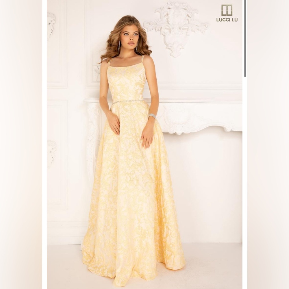 NWT Lucci Lu Formal Gown Dress Weddings, Pageants, Proms, Formal Occasions Sz 8